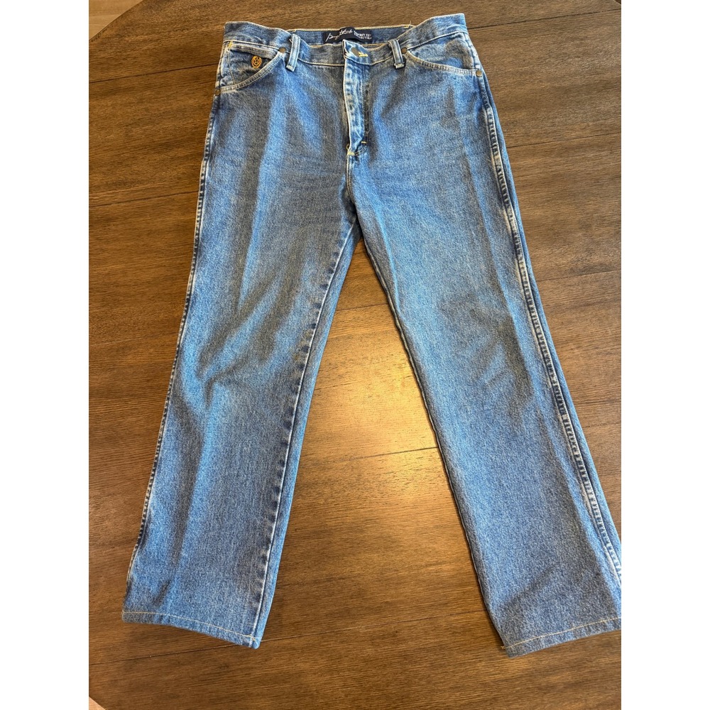 Wrangler George Strait‎ Cowboy Cut Slim Fit Jeans 936GSHD Medium Wash 32x27 Mens - Picture 2 of 7